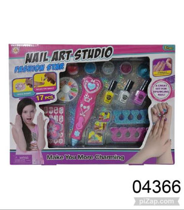 Imagen de SET UÑAS CON APLICADOR DE GLITTER 6.26